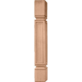 Kent Raised Panel Cabinet Column, 3-3/4"W x 3-3/4"D, Bottom Block 7-1/8"