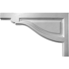 Small Traditional Stair Bracket, 8"W x 5"H x 1/2"D