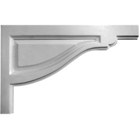 Small Traditional Stair Bracket, 8"W x 5"H x 1/2"D