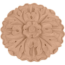 Small Kent Floral Rosette, 4-1/2"W x 4-1/2"H x 5/8"D
