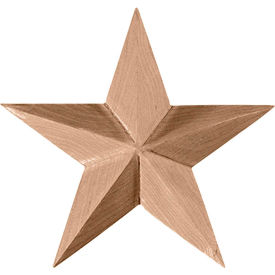 Galveston Star Rosette, 2-3/4"W x 2-3/4"H x 1/2"D