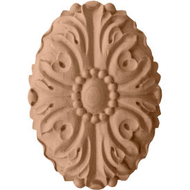 Ashford Oval Rosette, 1-7/8"W x 2-3/4"H x 1/2"D