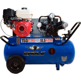 Portable Gas Air Compressor with Honda GX Engine, 9 HP, 25 Gallon, Horizontal