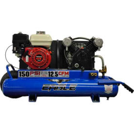 Portable Gas Air Compressor with Honda GX Engine, 5.5 HP, 10 Gallon, Wheelbarrow
