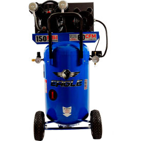 Portable Electric Air Compressor, 3 HP, 24 Gallon, Vertical, 6 CFM