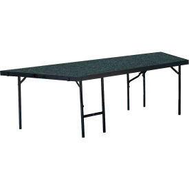Stage Pie Unit with Carpet for 48"W x 24"H Stage Units - Black