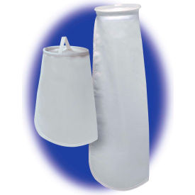 Liquid Bag Filter, Nylon Mesh, 8-1/2"Dia. X 32"L, 400 Micron, Steel Ring - Pkg Qty 50