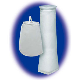 Sewn Liquid Bag Filter, Polypropylene Felt, 6"D. X 22"L, 50 Micron