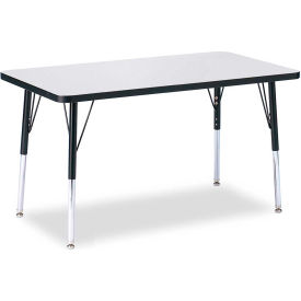Rectangle Activity Table, 24"W x 36"L x 24-31"H, Classic Gray