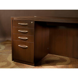 Aberdeen Mobile PBBF Pedestal Kit for Desk 15-1/4"W x 26 1/2"D x 27-1/2"H Mocha