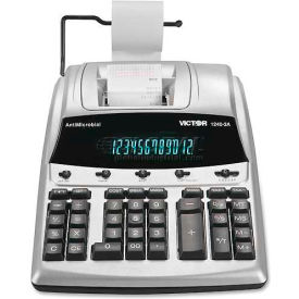 12-Digit Calculator, 2 Color Printing, Cost Margin, 9" X 12-1/4" X 3", White