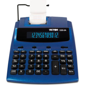 12-Digit Calculator, W/Antimicrobial, 2 Color, 7-1/2" X 9-1/2" X 2", Blue
