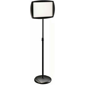 Rectangular Dry-Erase Sign Stand, 10" X 15", Black