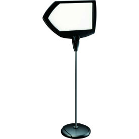 Arrow Dry-Erase Sign Stand, 17" X 25", Black