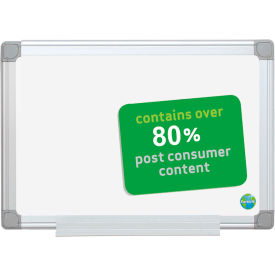 MasterVision Earth Whiteboard, Melamine Surface, 24"W x 18"H