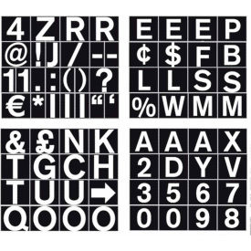1" Magnetic Set of Letters, Numbers & Symbols
