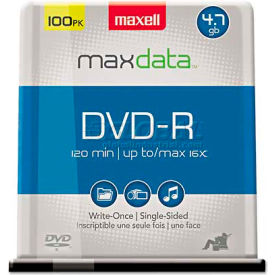DVD-R Discs, 4.7GB, 16x, Spindle, Gold, 100/Pack