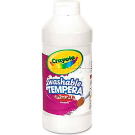 Artista II Washable Tempera Paint, White, 16 oz
