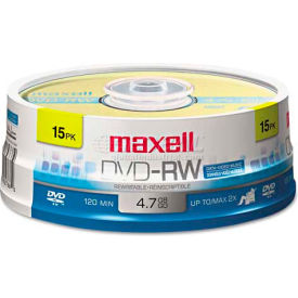 DVD-RW Discs, 4.7GB, 2x, Spindle, Gold, 15/Pack
