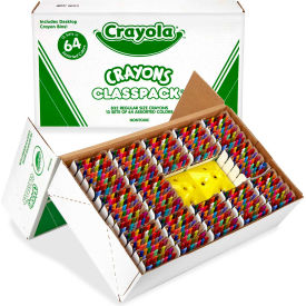 Classpack Regular Crayons, Assorted, 13 Caddies, 832/Box