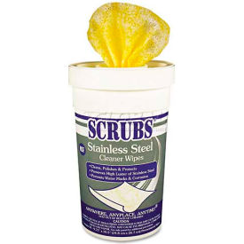 Stainless Steel Cleaner Towels, 30/Canister