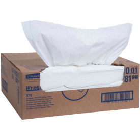 Wypall X70 Wipers, Flat Sheet, 14-9/10" X 16-3/5", White, 300/Case