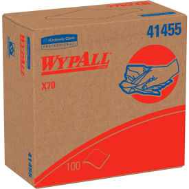 Wypall X70 Wipes, Pop-Up Box, 9-1/10" X 16-4/5", White, 10 Boxes/Case