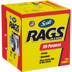 Rags in a Box 10" x 12" 200/Box White