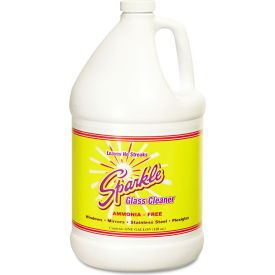 Sparkle Glass Cleaner, Gallon Bottle, 4 Bottles