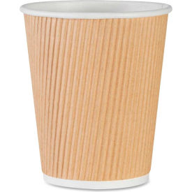 Rippled Hot Cups, 8 oz., 500/CT, Brown