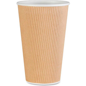 Disposable Hot Cups, 16 oz., 500 / Ct., Brown