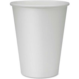 Disposable Hot Cups, Single, 12 oz., 1000/CT, White