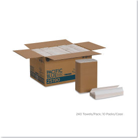C-Fold Paper Towel, 10-1/4" X 13-1/4", White, 10/Case - GEP25190