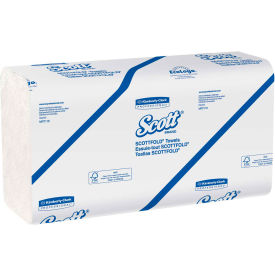 Scottfold Towels, 9-2/5" X 12-2/5", White, 25 Packs/Case