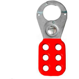 Lockout Tagout Hasp, Standard Style, 1" Opening, Red