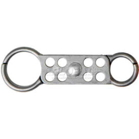 Lockout Tagout Hasp, Double Sided, 1" & 1-1/2" Opening, Gray