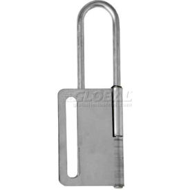 Heavy Duty Lockout Tagout Hasp - 3-1/2" Shackle, Gray