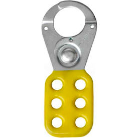 Lockout Tagout Hasp, Standard Style, 1" Opening, Yellow