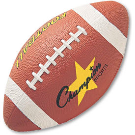 Rubber Sports Ball, For Football, Junior Size, Brown
