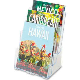 3-Compartment Clear DocuHolder, 9-1/2"W x 8"D x 12-5/8"H