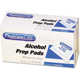 First Aid Alcohol Pads, Box of 50