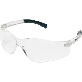 BK110 Crews BearKat Safety Glasses with Clear Lens Soft Non-Slip Temple Material