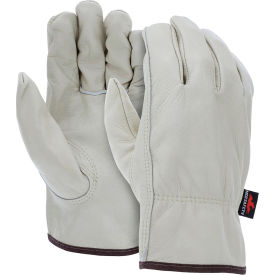Leather Drivers Gloves, Unlined Select Grain Cow Leather, X-Large