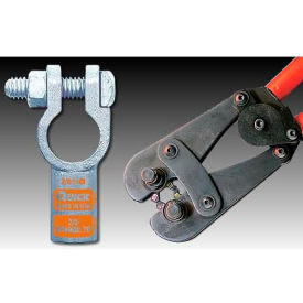 4010-050N Negative Straight Clamp, 1/0 Gauge, 50 Pcs