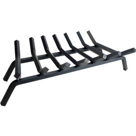 Fireplace Grate, 27"W, 3/4" Steel, 6 Bars