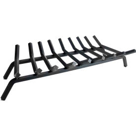 Fireplace Grate, 36"W, 3/4" Steel, 9 Bars