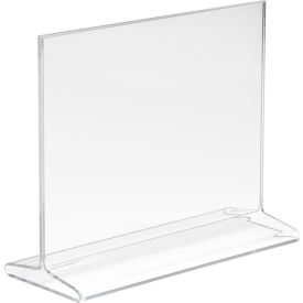Horizontal Top Load Sign Holder, 7"W x 5-1/2"H, Clear Acrylic