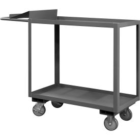 Order Picking Cart with 2 Shelves, 1200 lb. Capacity, 48"L x 24"W x 37-5/8"H, Gray
