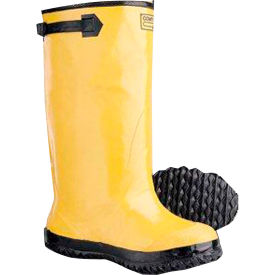 Slush Boots, Size 15, Rubber, Yellow, 1-Pair