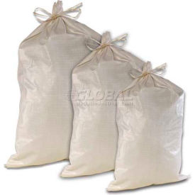 Poly Sandbags, 17'' x 27", 65 lb. Bag, White, 1000/Pack